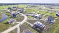 Aerial view on Oosterwold in Almere.