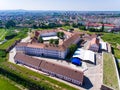 Aerial view of Oradea Fortress Royalty Free Stock Photo