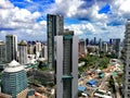 Aerial view of Orchard Road shopping belt Royalty Free Stock Photo