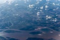 Aerial view of Orinoco river, Venezue Royalty Free Stock Photo