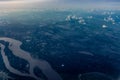 Aerial view of Orinoco river, Venezue Royalty Free Stock Photo