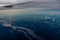 Aerial view of Orinoco river, Venezue Royalty Free Stock Photo