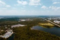 Aerial view of the Orlando cityscape in Florida, USA Royalty Free Stock Photo