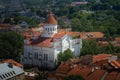 Aerial view Orthodox Cathedral of the Theotokos - Vilnius, Lithuania