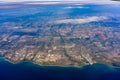 Aerial view of the Oshawa area cityscape