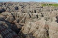 Aerial view over Badlands National Park Royalty Free Stock Photo