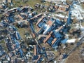 aerial view over Bebenhausen Monastery Germany Royalty Free Stock Photo