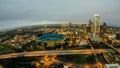 Aerial view over charlotte north carolina Royalty Free Stock Photo