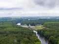 Aerial view over Chenonceau castle, Loire valley, France, Sologne Royalty Free Stock Photo