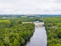 Aerial view over Chenonceau castle, Loire valley, France, Sologne Royalty Free Stock Photo