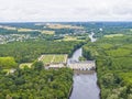 Aerial view over Chenonceau castle, Loire valley, France, Sologne Royalty Free Stock Photo