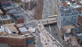 Aerial view over the city of Boston - travel photography