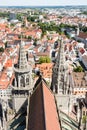 Aerial view over the city of Ulm Royalty Free Stock Photo