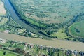 Aerial View Over Crisan Village, in the Danube Delta