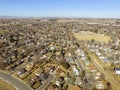 Aerial View Over Denver Colorado Suburb Royalty Free Stock Photo