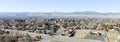 Aerial view over Denver Colorado Royalty Free Stock Photo