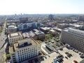 Aerial View Over Downtown Denver Colorado Royalty Free Stock Photo