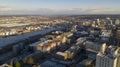 Aerial View Over Downtown Tacoma Washington Thea Foss Waterway Royalty Free Stock Photo