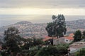 Aerial view over Funchal city on Madeira Royalty Free Stock Photo