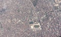 Aerial view over Gebze town in Kocaeli province of Turkey Royalty Free Stock Photo