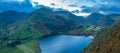 Aerial View over Hartsop Valley in Lake District Royalty Free Stock Photo