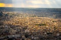 Aerial view over the large city of Paris France Royalty Free Stock Photo