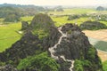 Tam Coc national park in Ninh Binh province, Vietnam Royalty Free Stock Photo