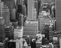 Aerial view over Manhattan Royalty Free Stock Photo