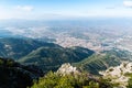 Aerial view over Manisa town in Turkey