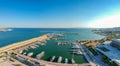 Aerial view over Marina at Faliro city, near SEF stadium in Athens, Greece