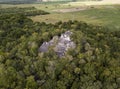 Aerial view over Mayan ruins of Kinichna in Mexico