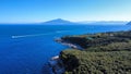 Aerial view over mount Vesuvius in Italy Royalty Free Stock Photo