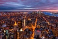 Aerial view over New York