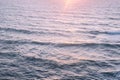 ocean of sun rising over water waves surface Royalty Free Stock Photo