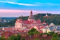 Old town at sunset, Vilnius, Lithuania Royalty Free Stock Photo