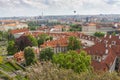 Aerial view over Old Town, Prague Royalty Free Stock Photo