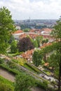Aerial view over Old Town, Prague Royalty Free Stock Photo