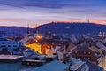 Aerial view over Old Town, Prague, Czech Republic Royalty Free Stock Photo