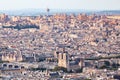 aerial view over Paris France Royalty Free Stock Photo