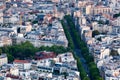 aerial view over Paris France Royalty Free Stock Photo