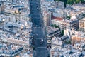 aerial view over Paris France Royalty Free Stock Photo