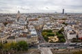 Aerial view over Paris, France Royalty Free Stock Photo