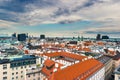 Aerial view over the rooftops of Vienna Royalty Free Stock Photo