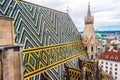 Aerial view over the rooftops of Vienna Royalty Free Stock Photo