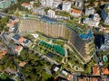 Aerial view over Savoy Signature Hotel, Funchal City, Madeira Island, Portugal Royalty Free Stock Photo