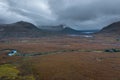 Aerial View over Scottish Highlands at Autumn Royalty Free Stock Photo