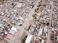 Aerial view over South African township