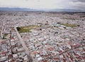 Aerial view over South African township Royalty Free Stock Photo
