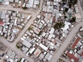 Aerial view over South African township Royalty Free Stock Photo