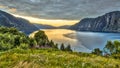 Aerial View over Storfjord from Stranda viewpoint